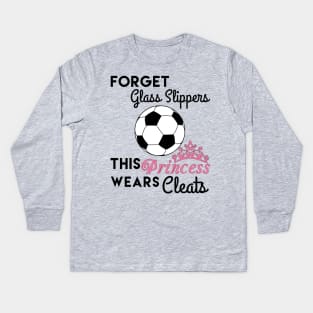 This Girl Wears Soccer Cleats Kids Long Sleeve T-Shirt